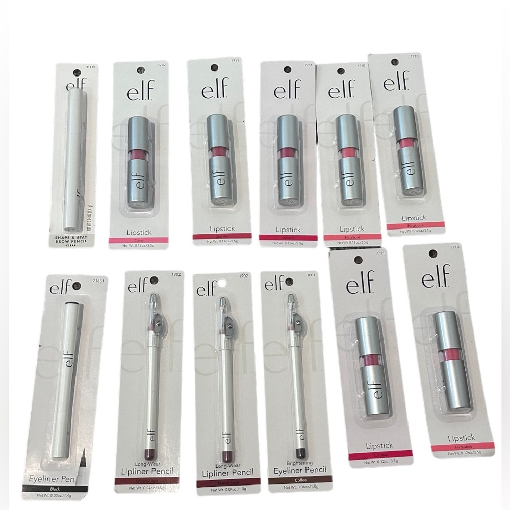 Elf lipstick,lipliner& eyebrow&eyeliner new